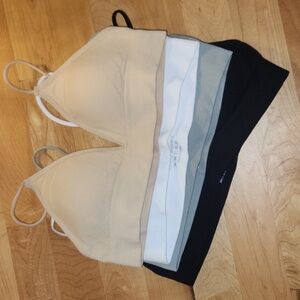 Set of 4 Bralettes in Neutral Tones